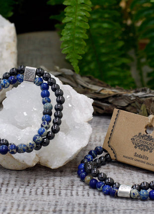 Magnetic Gemstone Bracelet - Sodalite