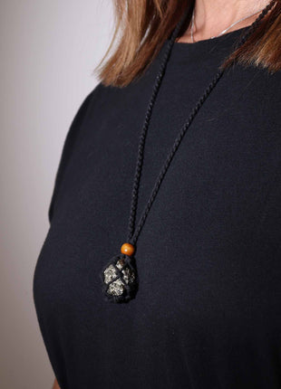 Crystal Gemstone Necklace Cord 45cm/18inch - Black