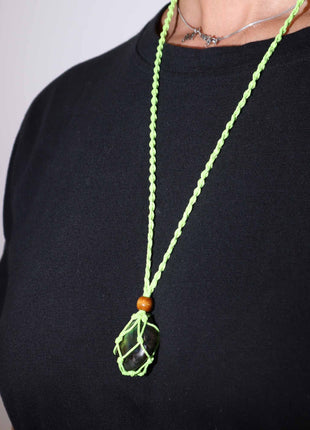 Crystal Gemstone Necklace Cord 45cm/18inch - Green