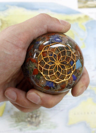 Orgonite Desk Power Packs - Amethyst Dome