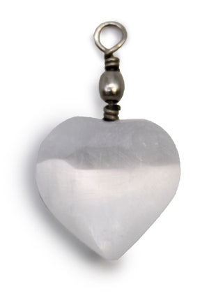 Selenite Heart Pendant
