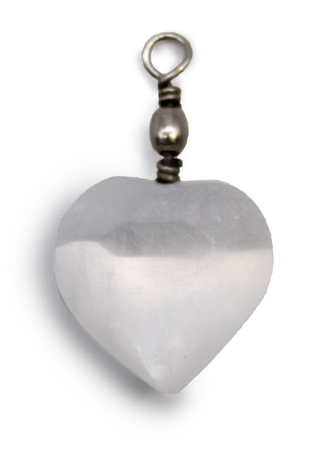 Selenite Heart Pendant