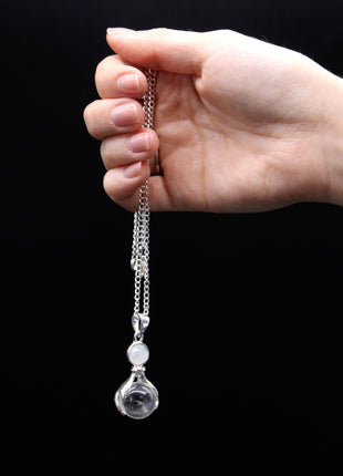 Gemstone Healing Hands Pendant - Black Agate