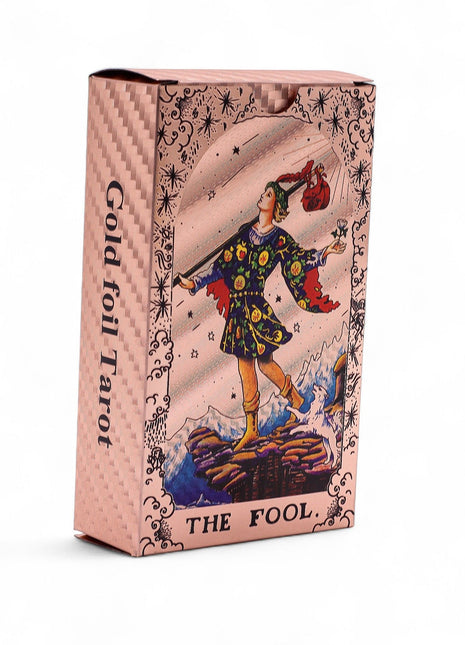 Rose Gold Foil Tarot Card Set - Moon Phase - with booklet