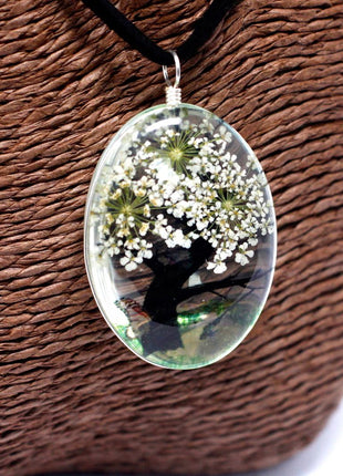 Pressed Flowers - Tree of Life set - White