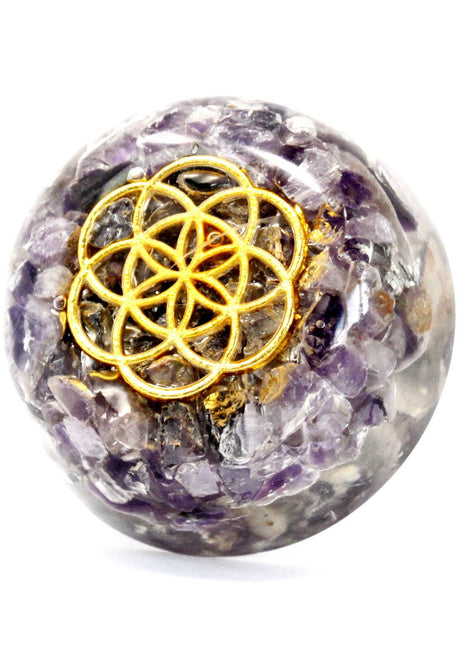 Orgonite Desk Power Packs - Amethyst Dome