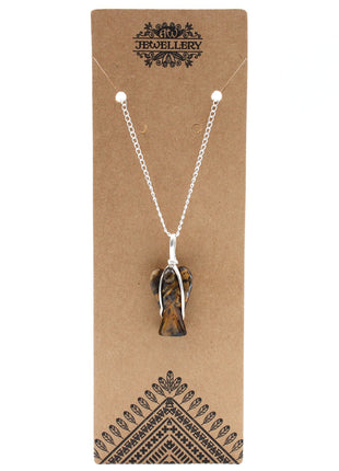 Gemstone Guardian Angel Pendant - Tiger Eye