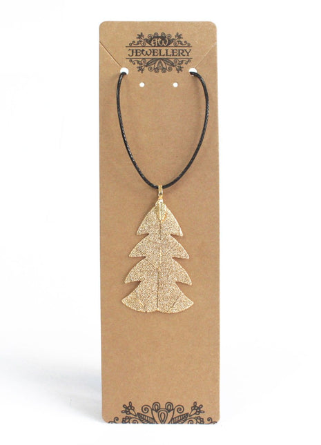 Necklace - Festive Fir - Gold