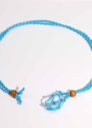 Crystal Gemstone Necklace Cord 45cm/18inch - Blue