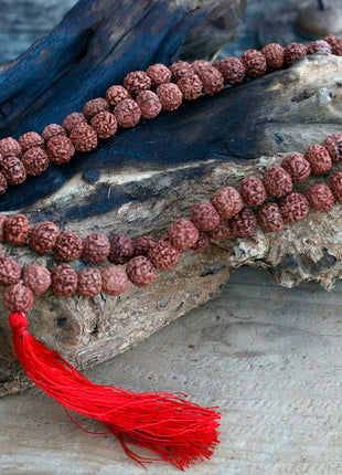 108 Rudraksha Mala - Brown