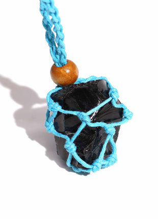 Crystal Gemstone Necklace Cord 45cm/18inch - Blue