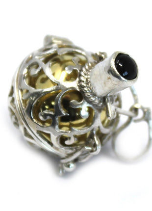 Silver Angel Bell - Night-time - 18mm