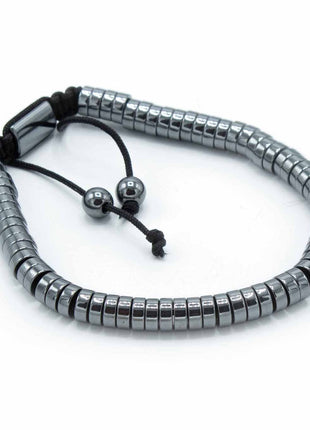 Magnetic Hematite Shamballa Bracelet -  Circles