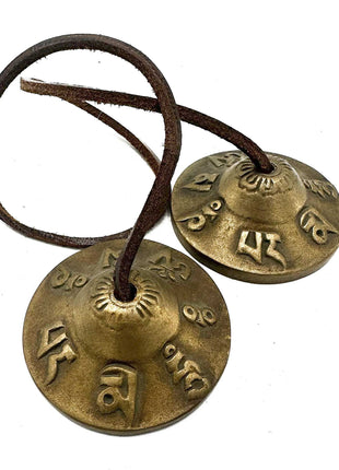 Tibetan Tingsha - Lucky Symbols - approx 6cm
