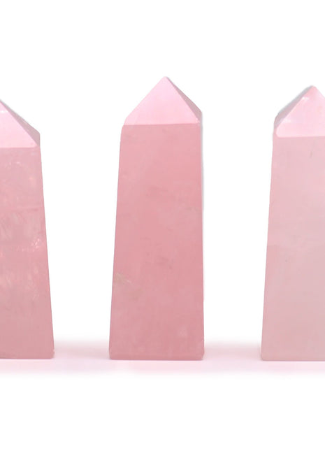 Gemstone Obelisk Points approx 5cm - Rose Quartz