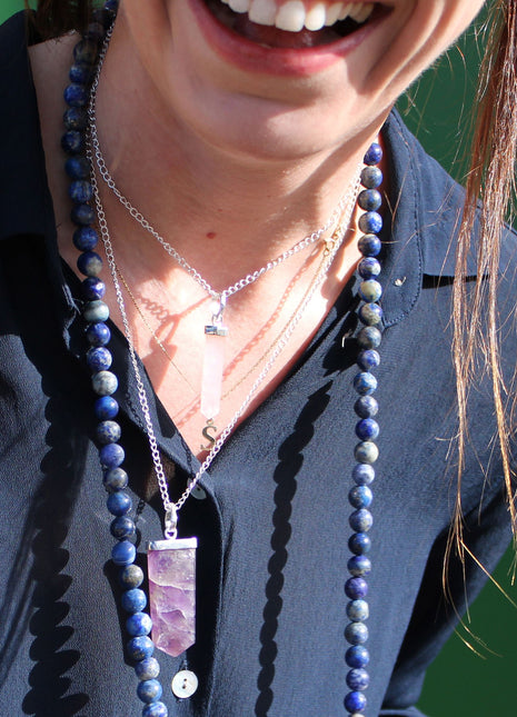 Gemstone Classic Point Pendant - Amethyst