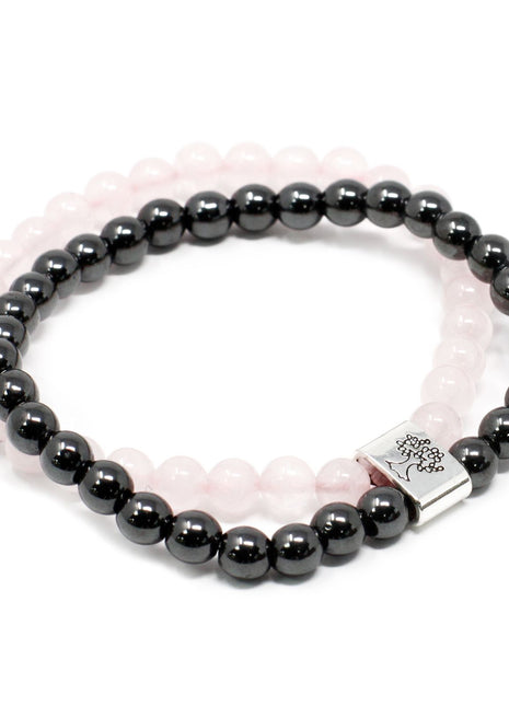 Magnetic Gemstone Bracelet - Rose Quartz