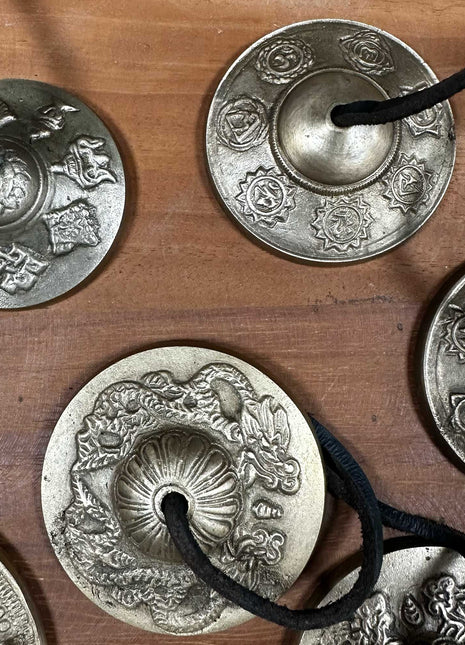 Tibetan Tingsha - Lucky Symbols - approx 6cm