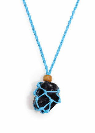 Crystal Gemstone Necklace Cord 45cm/18inch - Blue