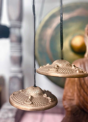 Tibetan Tingsha - Lucky Symbols - approx 6cm