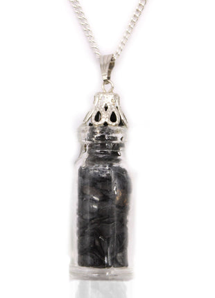 Bottled Gemstones Necklace - Black Onyx