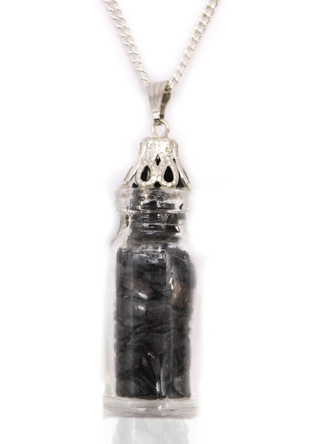 Bottled Gemstones Necklace - Black Onyx