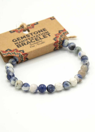 Gemstone Manifestation Bracelet - Sodalite - Truth