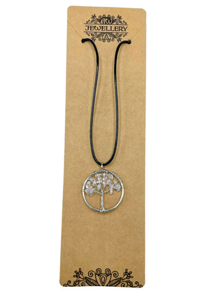 Tree of Life Pendant - Rock Crystal