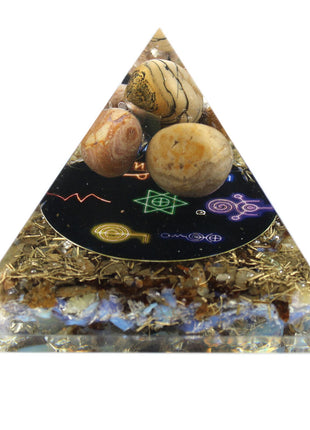 Orgonite Pyramid - Midnight Reiki - 70mm