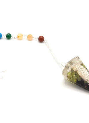 Orgonite Power Chakra Pendulum - Angel Wing