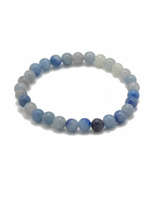 Gemstone Manifestation Bracelet - Blue Lace Agate - Independence