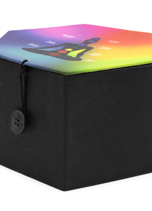 Buddha Singing Bowl Set- Black/Orange 10.7cm