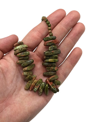 Longstone Gem Necklace - Moss Agate