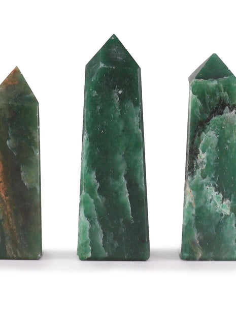 Gemstone Obelisk Points approx 5cm - Indian Jade