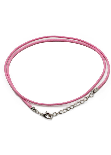 Packs Waxed Pendant Cords -  2mm x 55cm - Assorted - Pink 102
