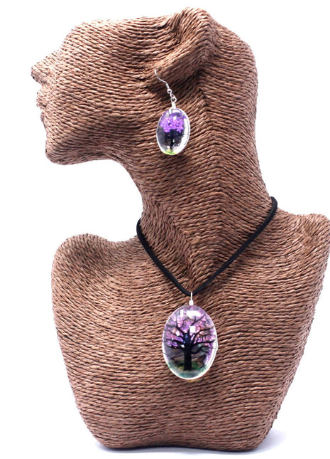 Pressed Flowers - Tree of Life set - Lavender