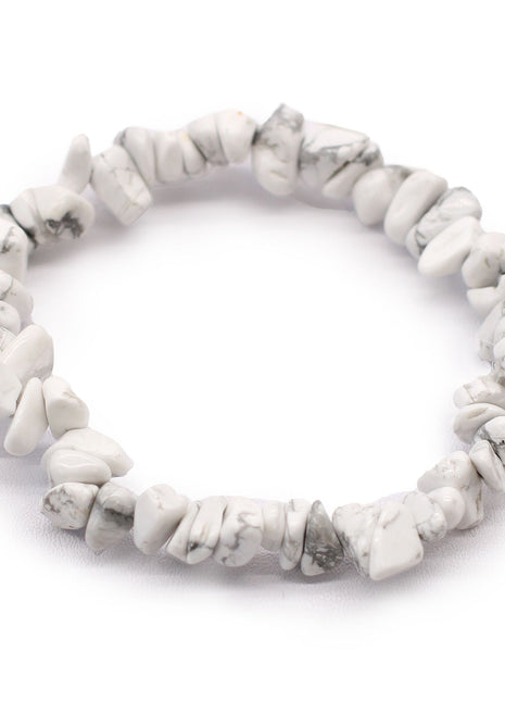 Chipstone Bracelet - White Jasper