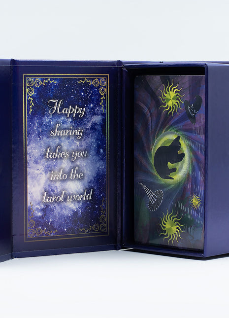 Purple Foil Tarot Card Set - Witch Tarot - with booklet