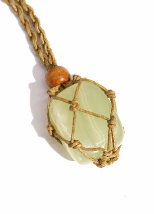 Crystal Gemstone Necklace Cord 45cm/18inch - Sand