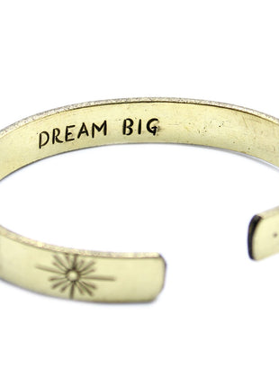 Inspiration Bracelet - Brass Snrise, Galaxy, Stars, Earth