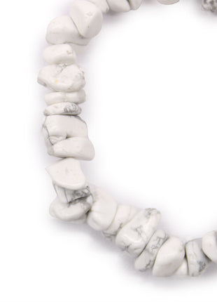 Chipstone Bracelet - White Jasper