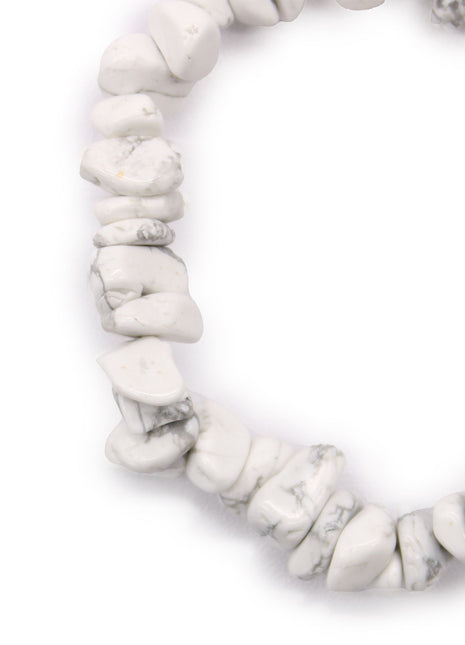 Chipstone Bracelet - White Jasper