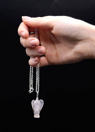 Gemstone Guardian Angel Pendant - Amethyst