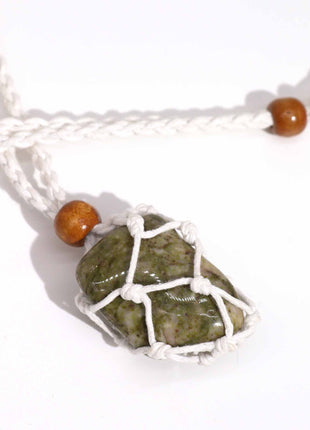 Crystal Gemstone Necklace Cord 45cm/18inch - White