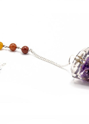 Orgonite Power Chakra Pendulum - Angel Wing