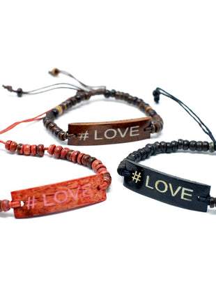 Coco Slogan Bangle - #Love
