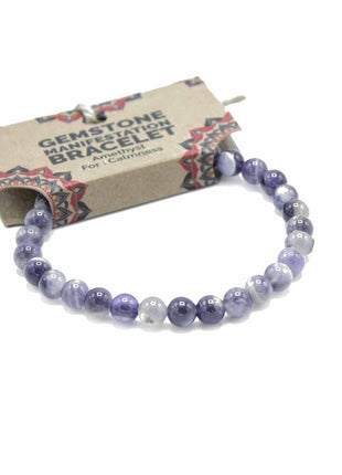 Gemstone Manifestation Bracelet - Amethyst - Calmness