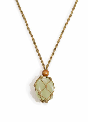 Crystal Gemstone Necklace Cord 45cm/18inch - Sand