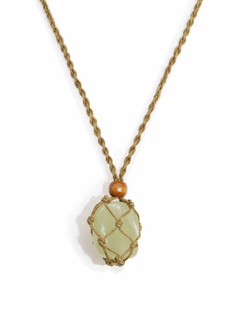 Crystal Gemstone Necklace Cord 45cm/18inch - Sand