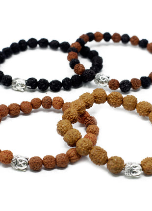 Assorted Rudraksha Buddah Bangles